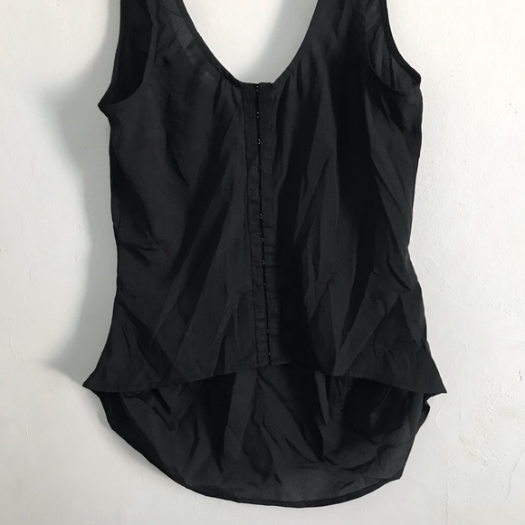 UO silence+noise silky black tank top - Picture 3 of 4